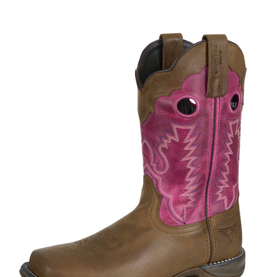 Pure Western Women’s Lane Boot - Walnut/Pink
