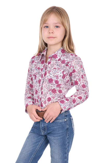 Pure Western Girl’s Marsha Western Long Sleeve Shirt