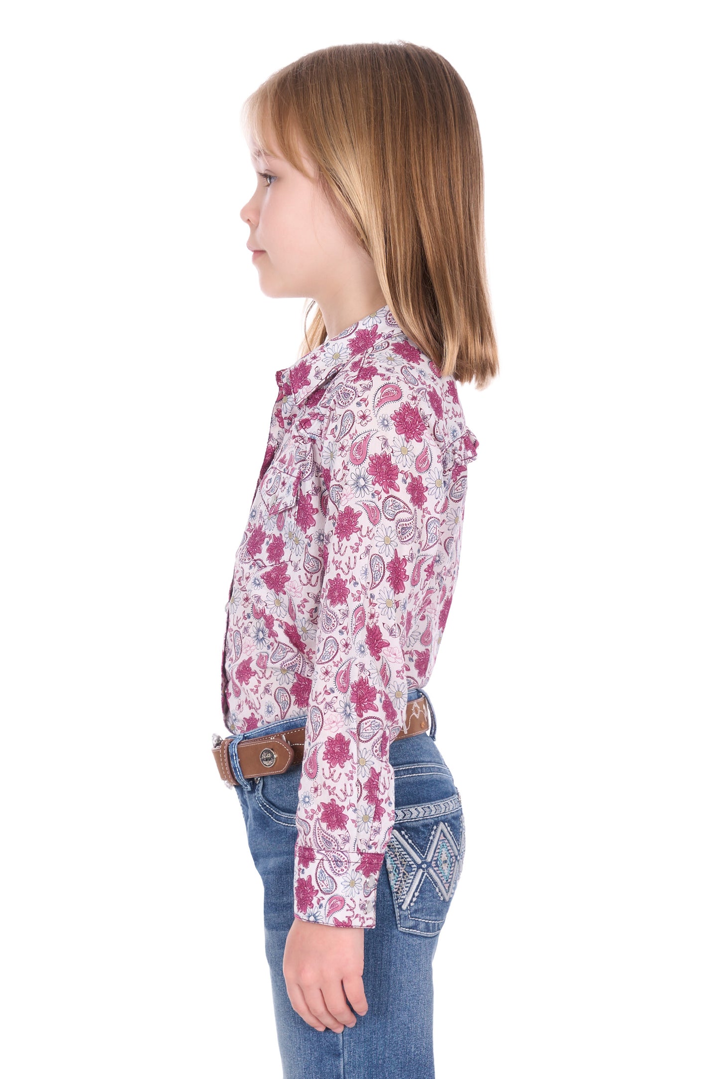 Pure Western Girl’s Marsha Western Long Sleeve Shirt