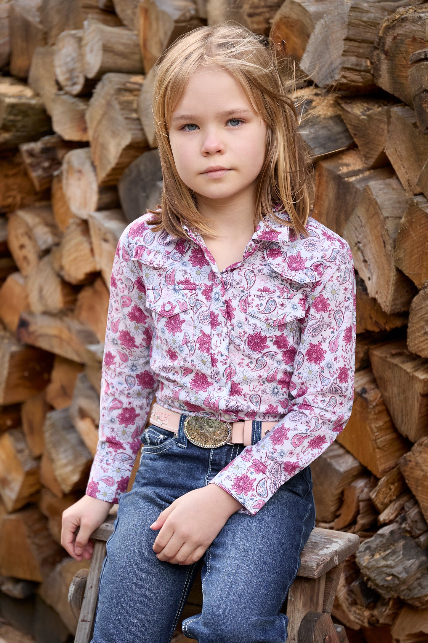 Pure Western Girl’s Marsha Western Long Sleeve Shirt