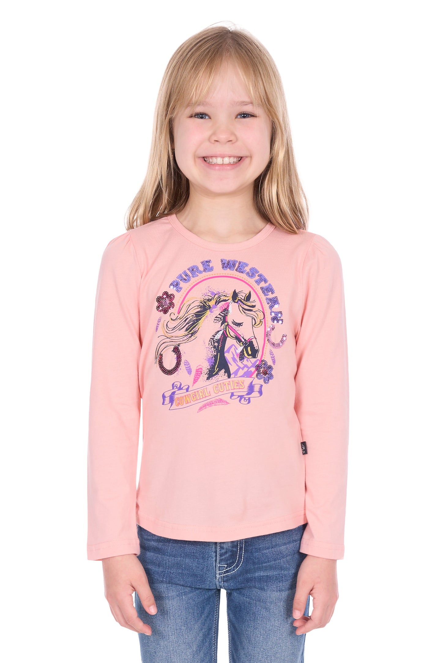 Pure Western Girl’s Danica Long Sleeve Tee