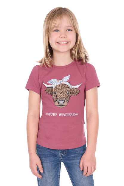 Pure Western Girl’s Estelle Short Sleeve Tee