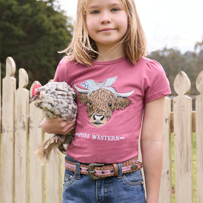 Pure Western Girl’s Estelle Short Sleeve Tee