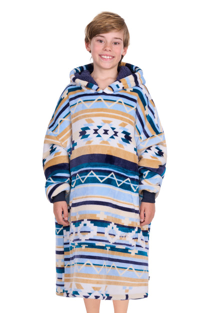 Pure Western Kid’s Aztec Print Snuggle Hoodie