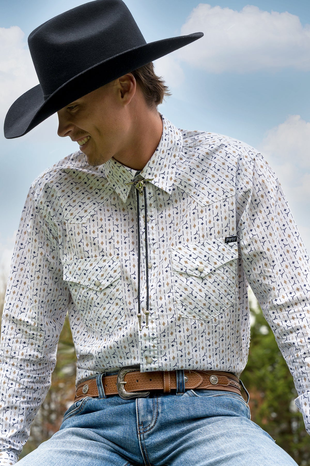 Pure Western Steerhead Bolo Tie