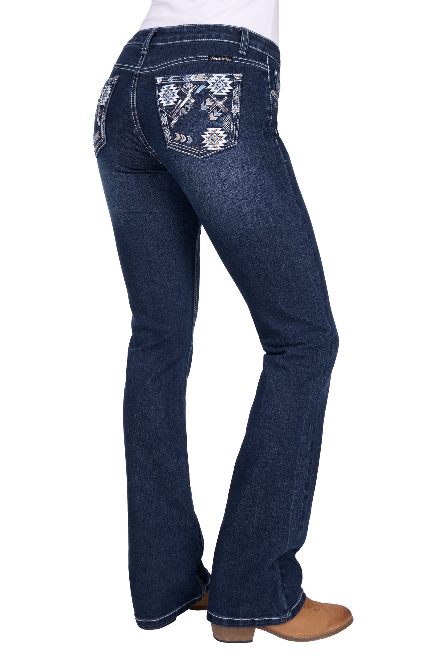 Pure Western Women’s Raven Boot Cut Jean 34” Leg