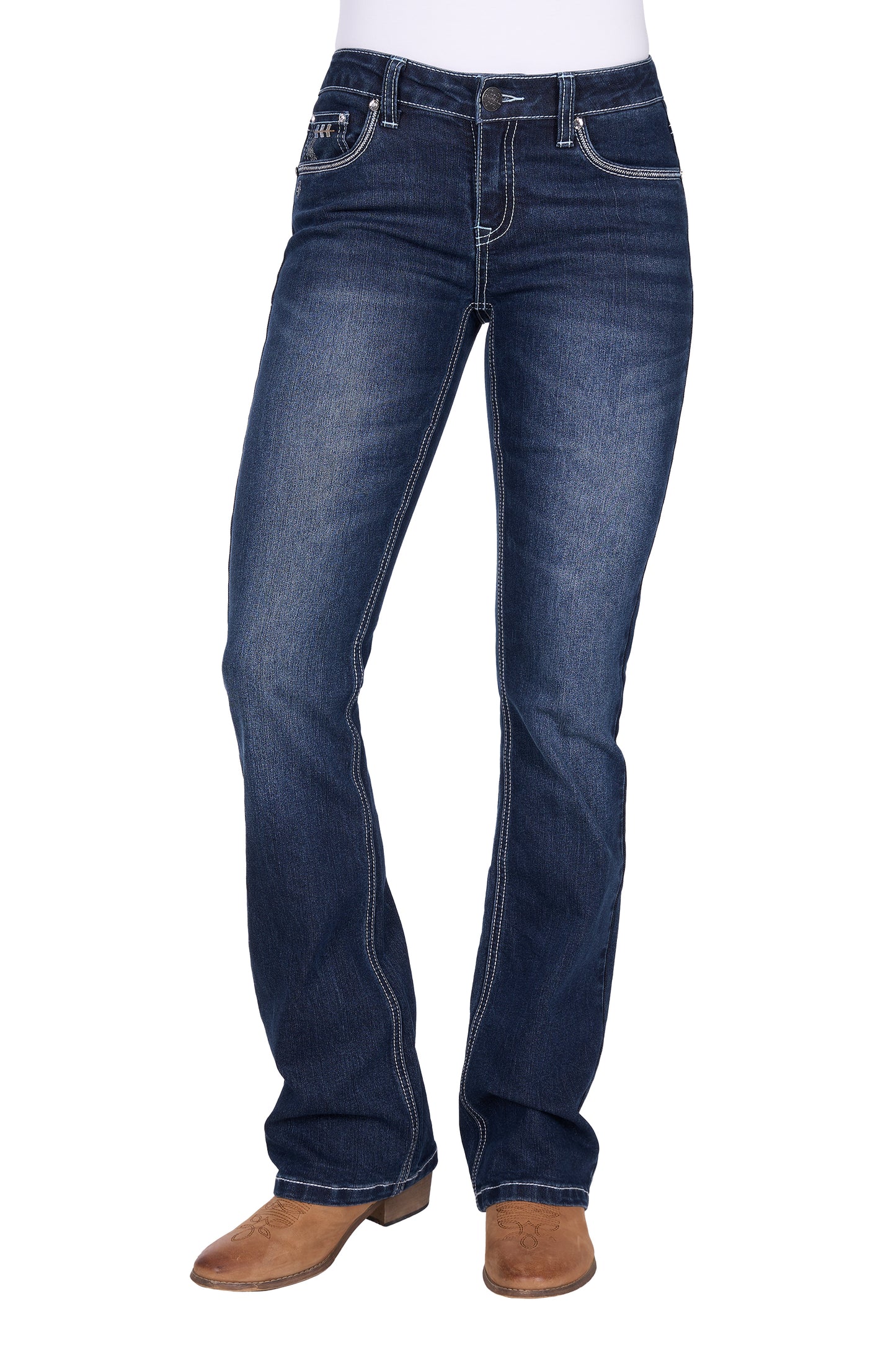 Pure Western Women’s Raven Boot Cut Jean 34” Leg