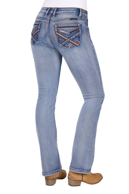 Pure Western Women’s Emily Boot Cut Jean 32” Leg