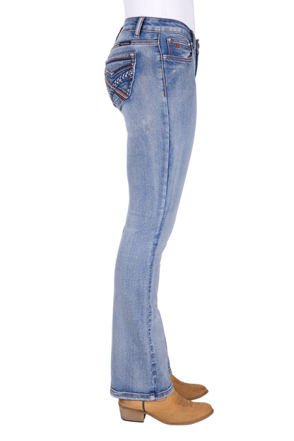 Pure Western Women’s Emily Boot Cut Jean 32” Leg