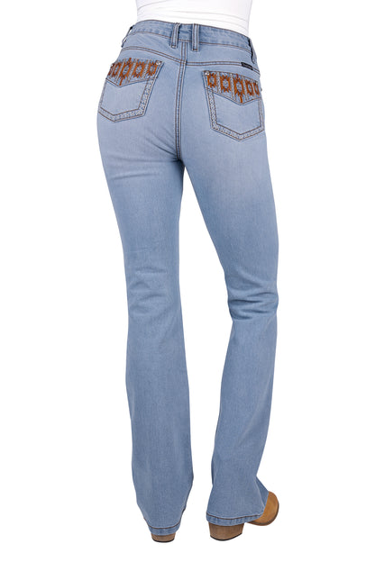Pure Western Women’s Liz High Rise Boot Cut Jean