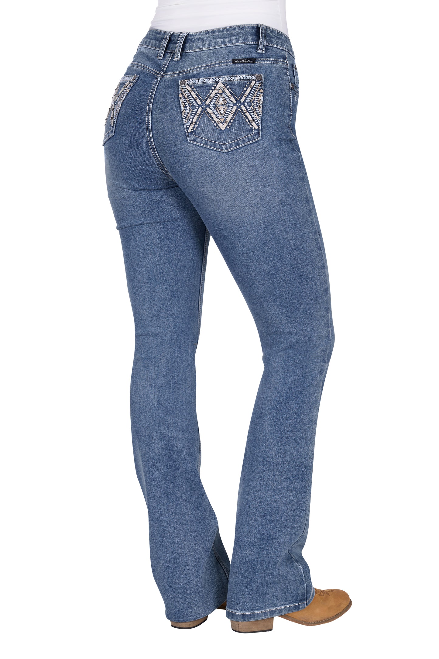 Pure Western Women’s Pam High Rise Boot Cut Jean