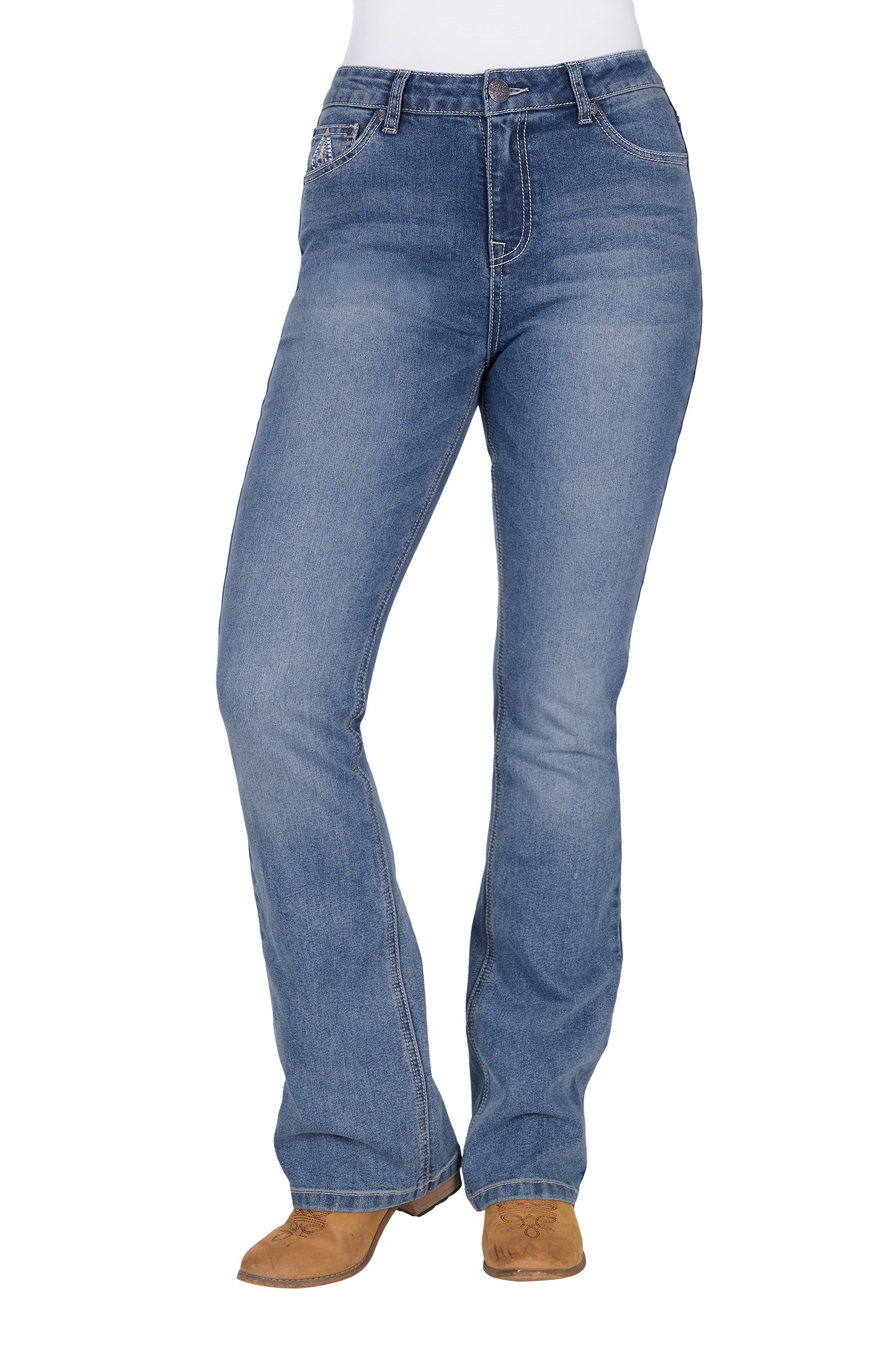 Pure Western Women’s Pam High Rise Boot Cut Jean