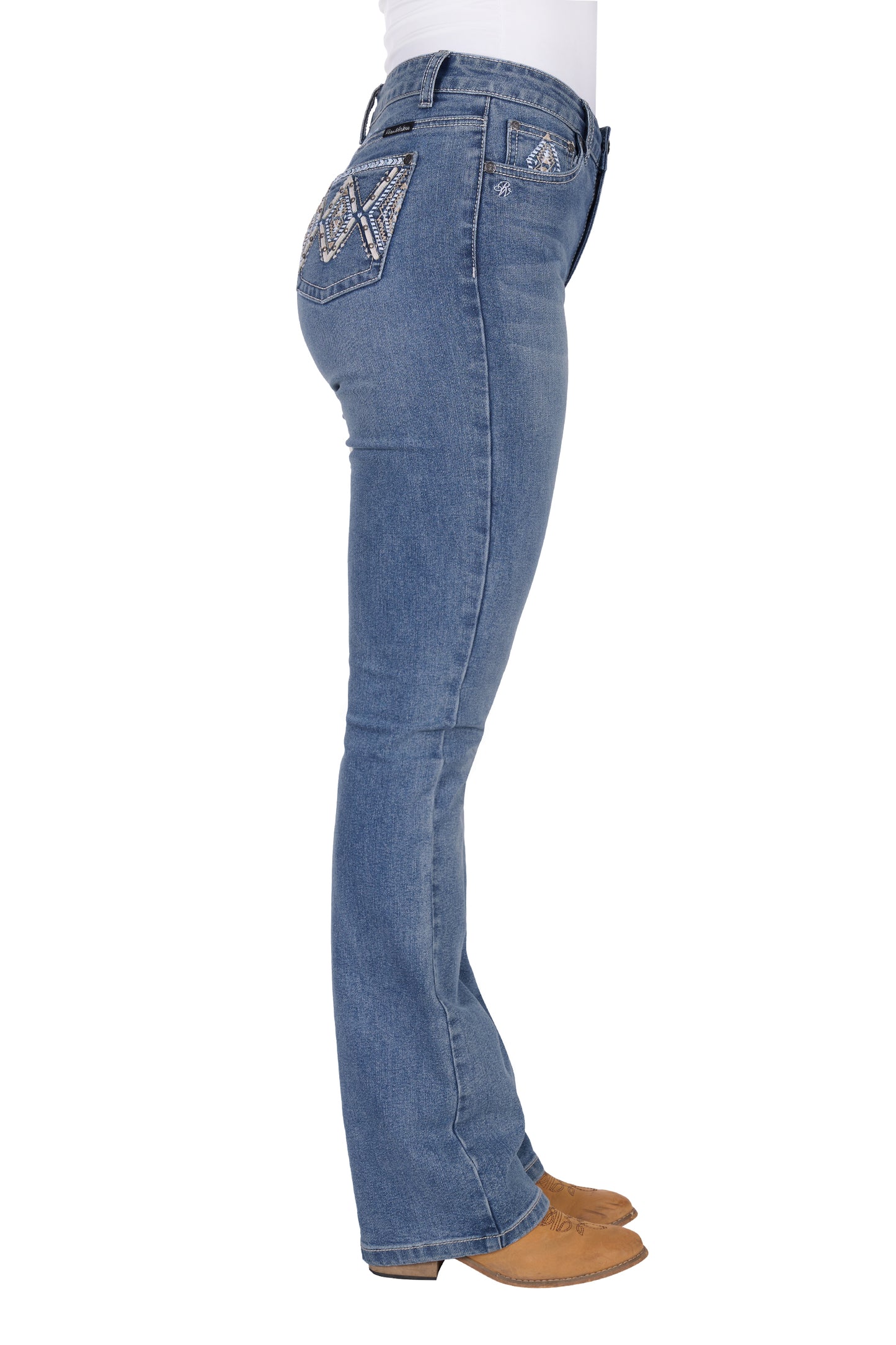Pure Western Women’s Pam High Rise Boot Cut Jean