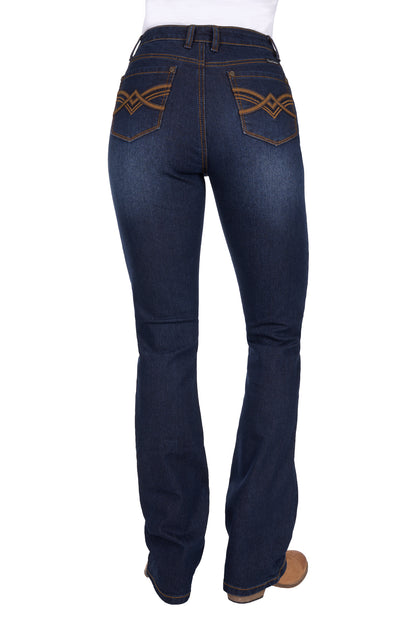 Pure Western Women’s Nova High Rise Boot Cut Jean 34” Leg