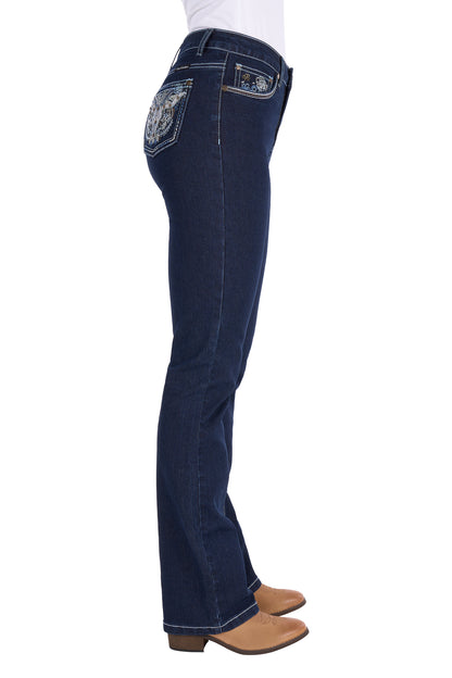 Pure Western Women’s Daph High Rise Boot Cut Jean 34” Leg