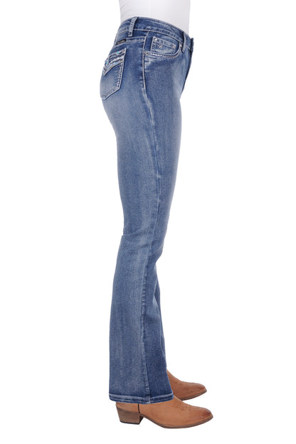 Pure Western Women’s Jemma High Waisted Boot Cut Jean