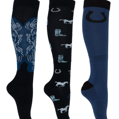 Pure Western PW Riding Socks - 3 Pack