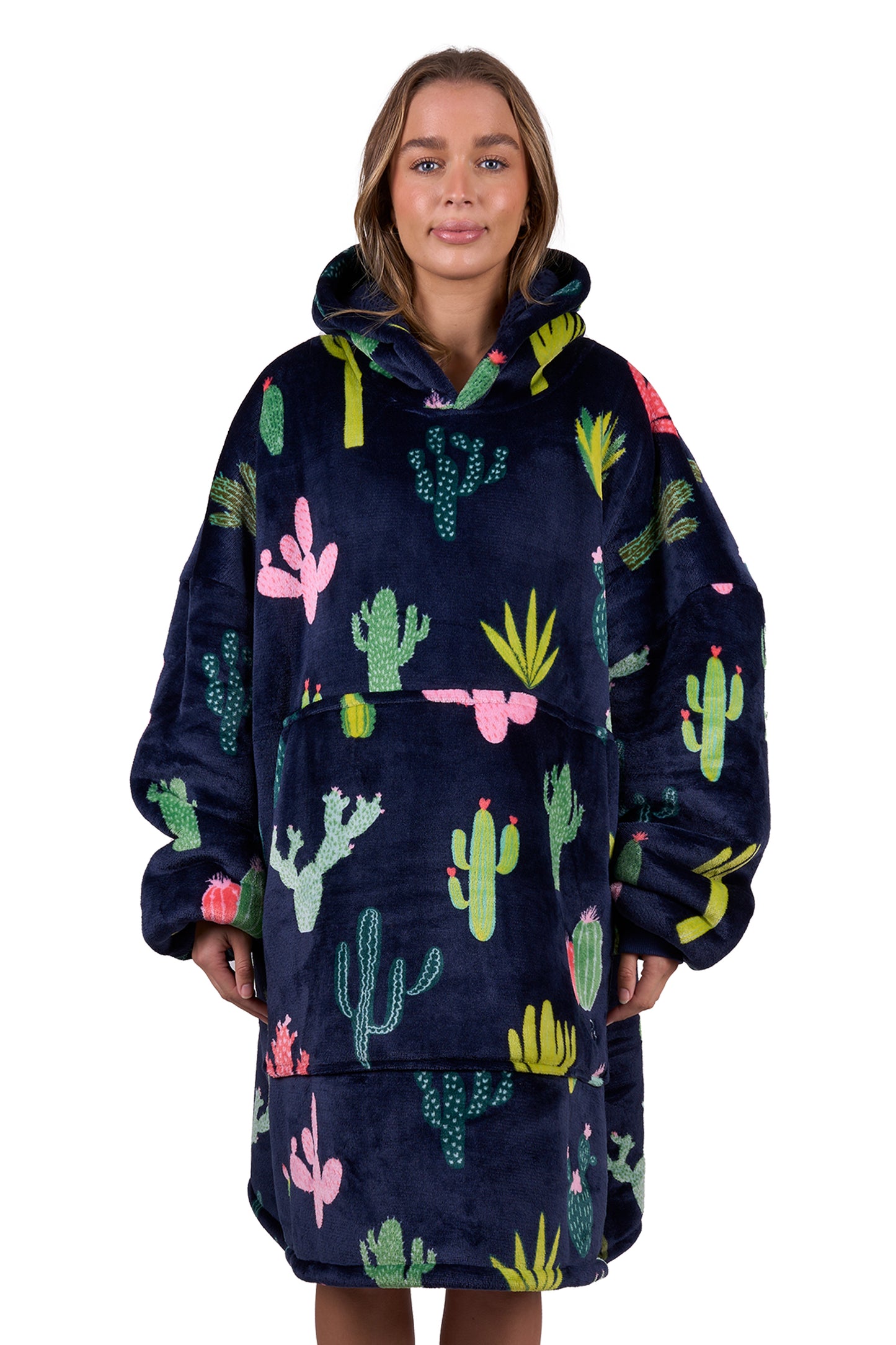 Pure Western Adult’s Cactus Print Snuggle Hoodie