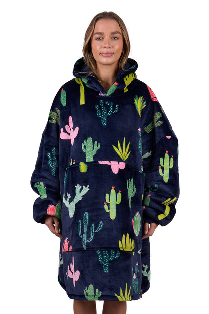Pure Western Adult’s Cactus Print Snuggle Hoodie