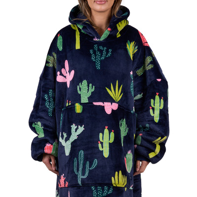 Pure Western Adult’s Cactus Print Snuggle Hoodie