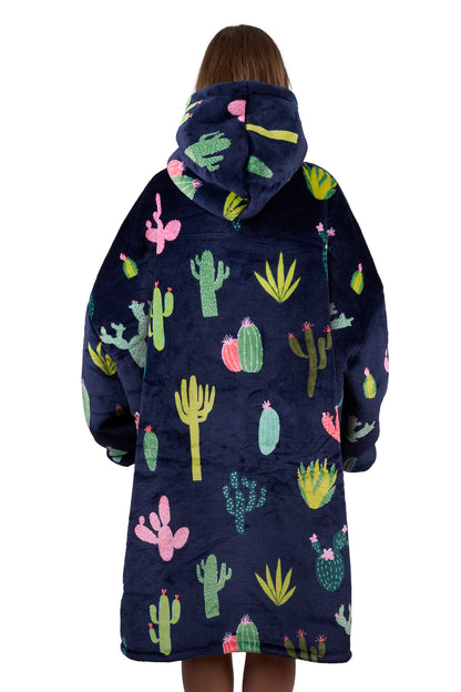 Pure Western Adult’s Cactus Print Snuggle Hoodie