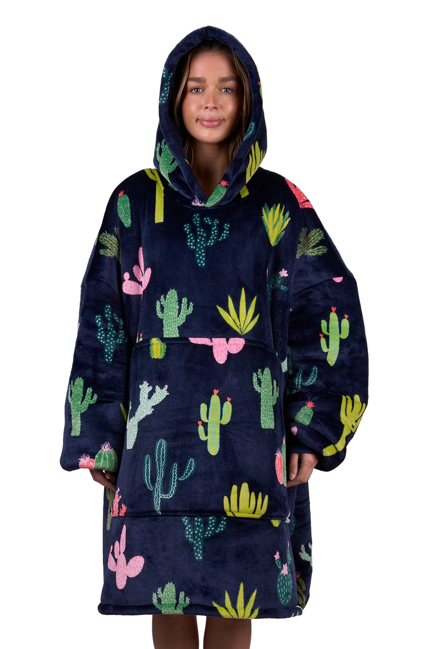 Pure Western Adult’s Cactus Print Snuggle Hoodie