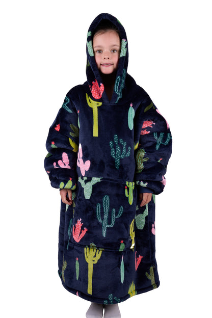 Pure Western Kid’s Cactus Print Snuggle Hoodie