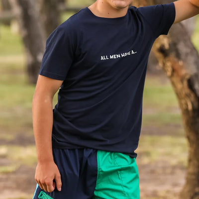 Crowbar Pauly (Mens) Harlequin Drill Short (French Navy | Kelly Green | Electric Blue)