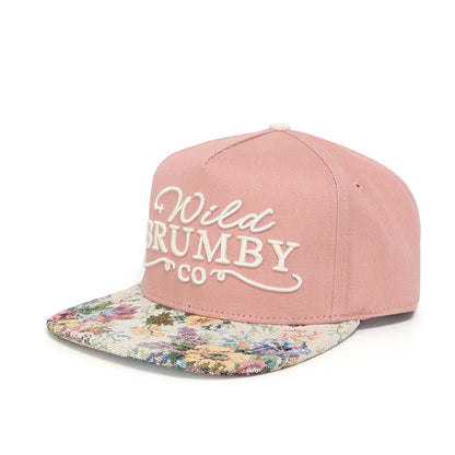 Wild Brumby Co. Trixie Floral Trucker Cap - Dusty Pink