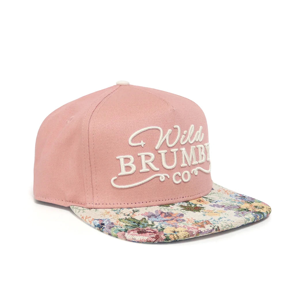 Wild Brumby Co. Trixie Floral Trucker Cap - Dusty Pink