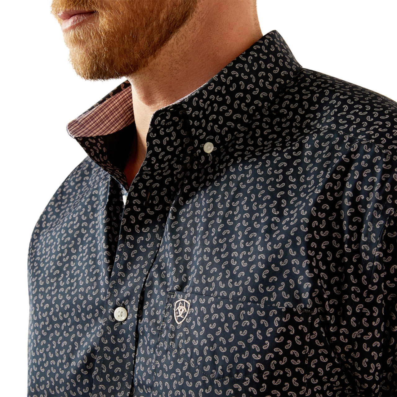 Ariat Men's Wrinkle Free Ralph Long Sleeve Shirt - Black