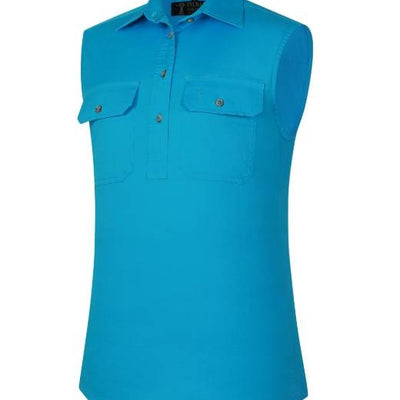 Pilbara Women's Closed Front Sleeveless Shirt - RM900CF