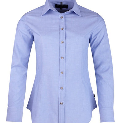 Pilbara Women's Long Sleeve Shirt - Chambray Blue