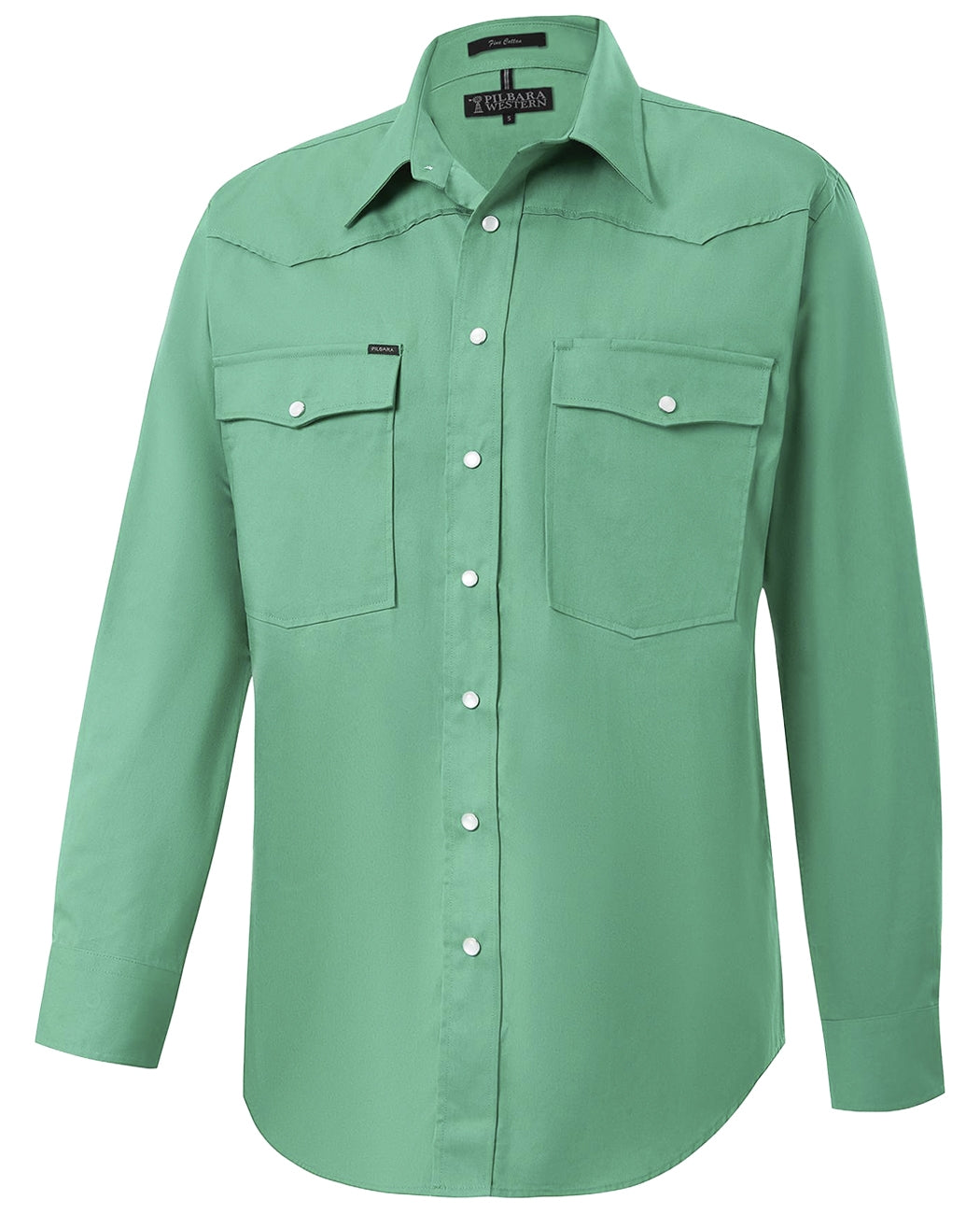 Pilbara Western Men's Snap Button Long Sleeve Shirt