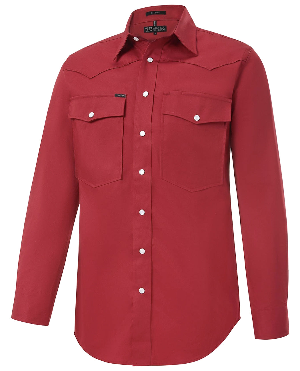 Pilbara Western Men's Snap Button Long Sleeve Shirt