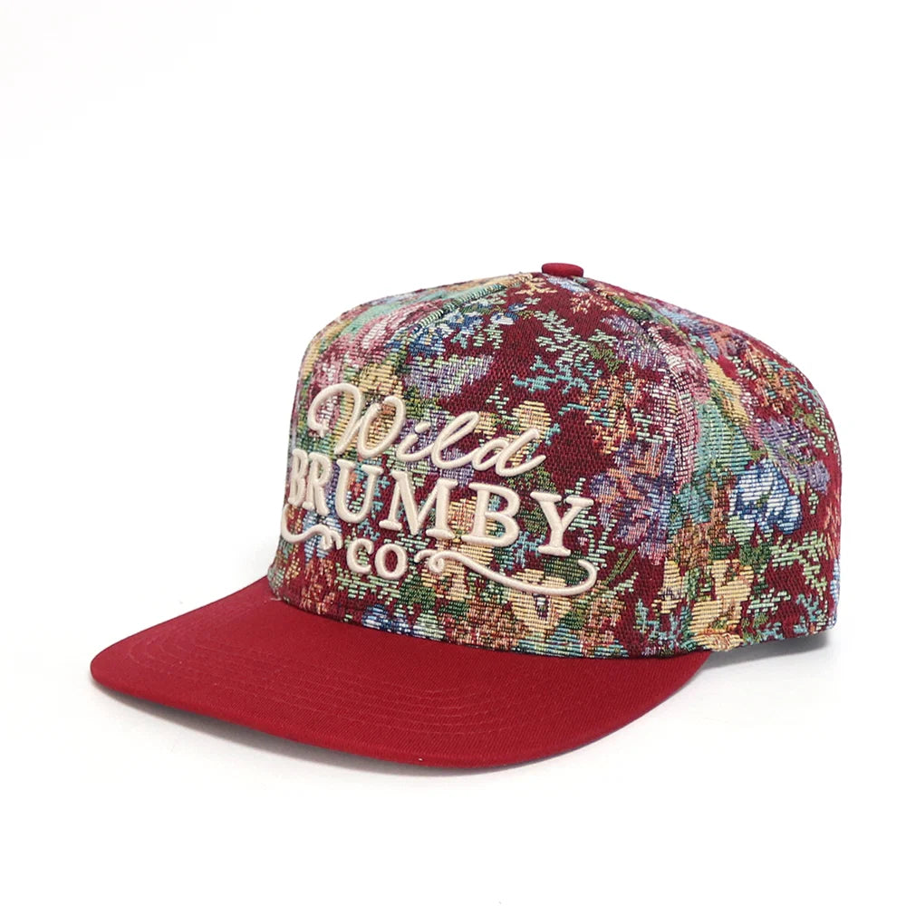 Wild Brumby Co. Trixie Floral Trucker Cap - Red
