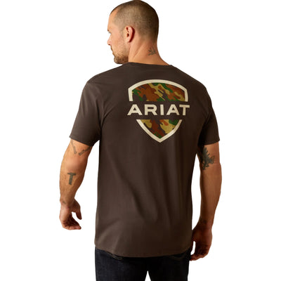 Ariat Mens Ambushed Camo T-shirt Vintage Black