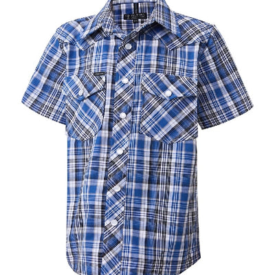 Pilbara Western Kids Snap Button Short Sleeve Shirt