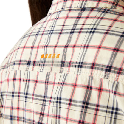 Ariat Womens Rebar Made Tough Durastretch Long Sleeve Work Shirt - Vanilla