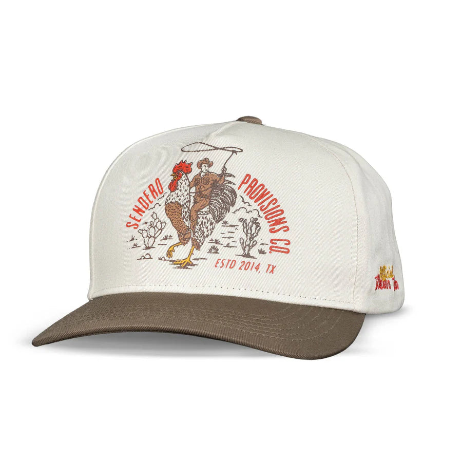 Sendero Official Western Cap - White Brown