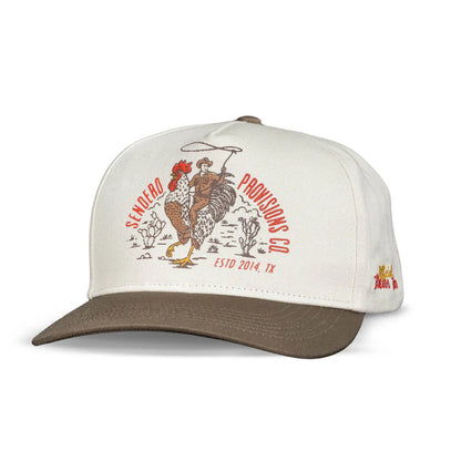 Sendero Official Western Cap - White Brown