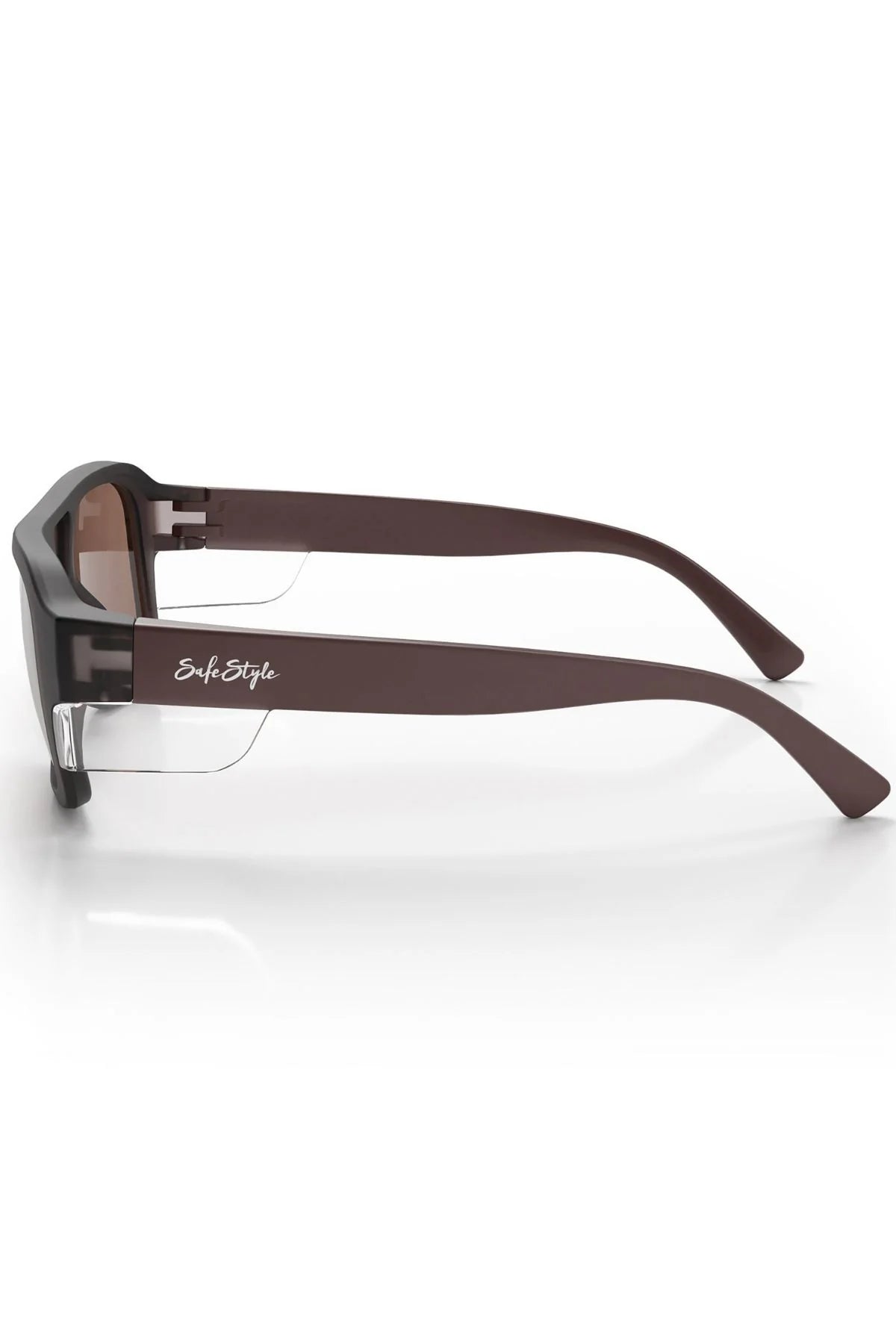 SafeStyle Skylines Chocolate Frame Brown Polarised Lens Safety Glasses