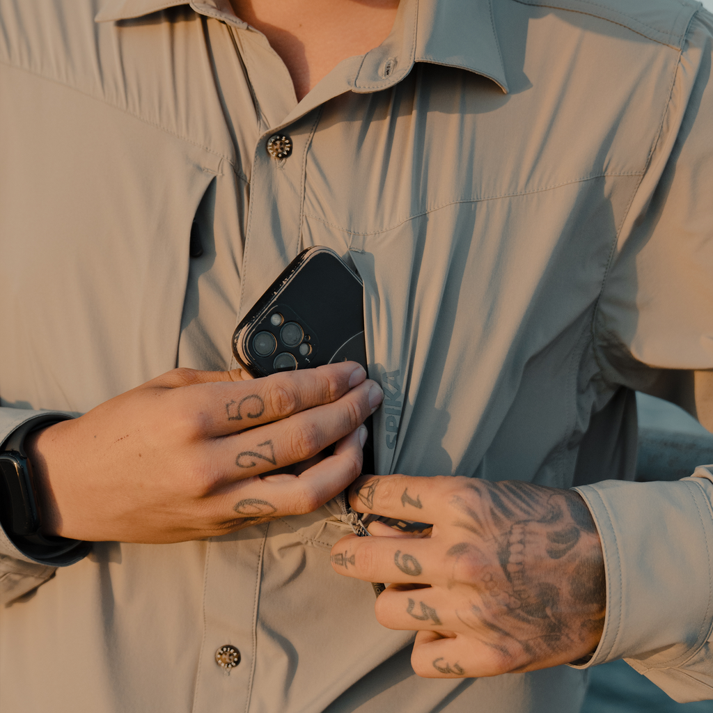 Spika Men's Skipper Shirt - Marine