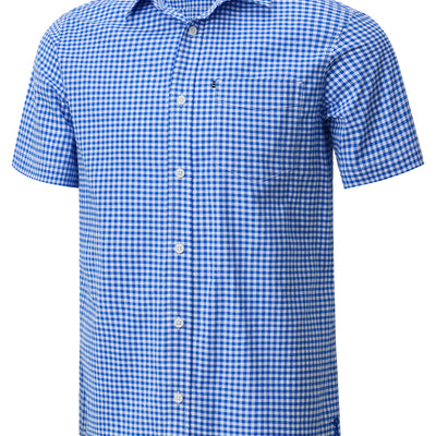 Pilbara Men's Short Sleeve Gingham Shirt - RMPC173S