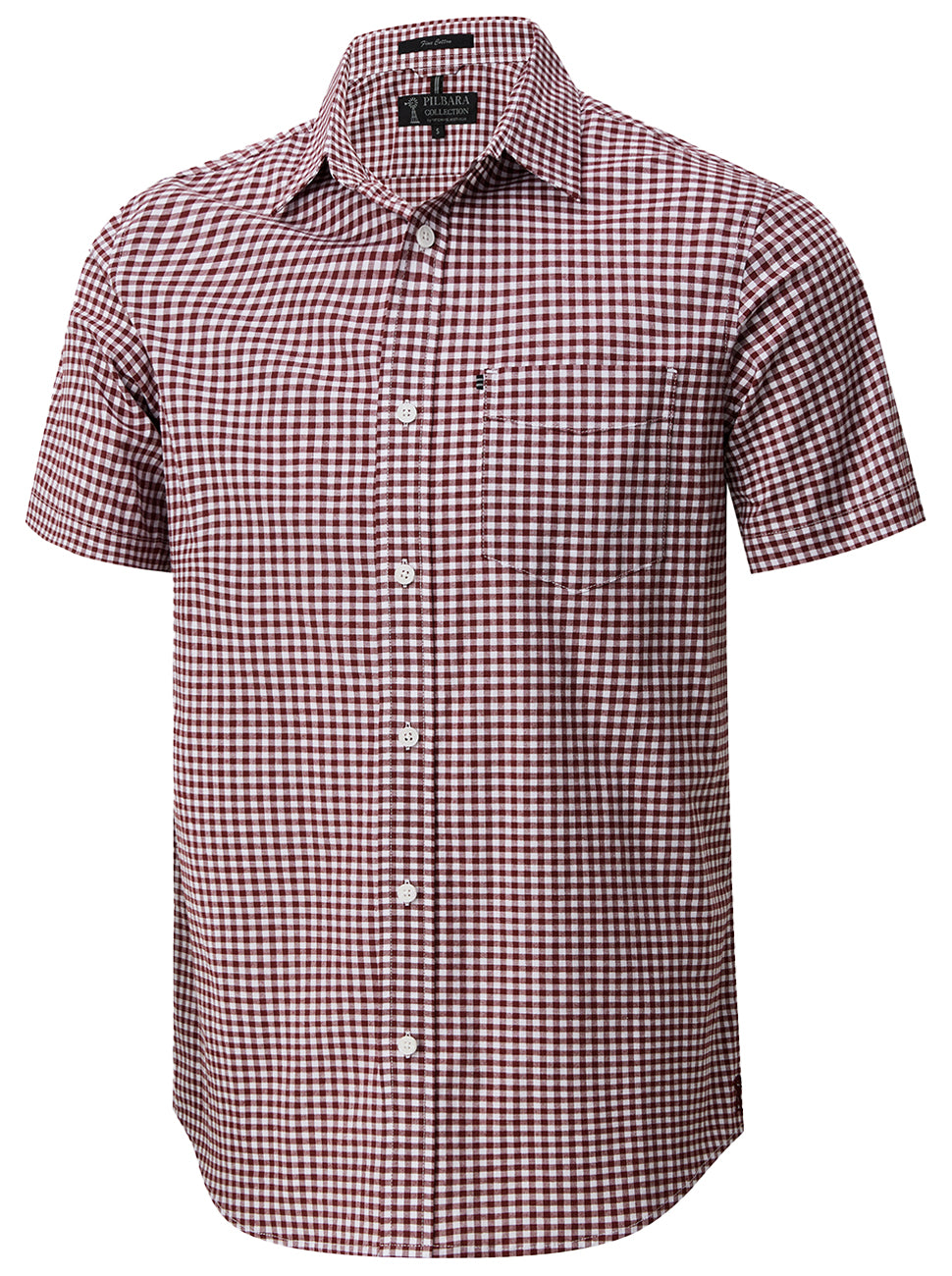 Pilbara Men's Short Sleeve Gingham Shirt - RMPC173S