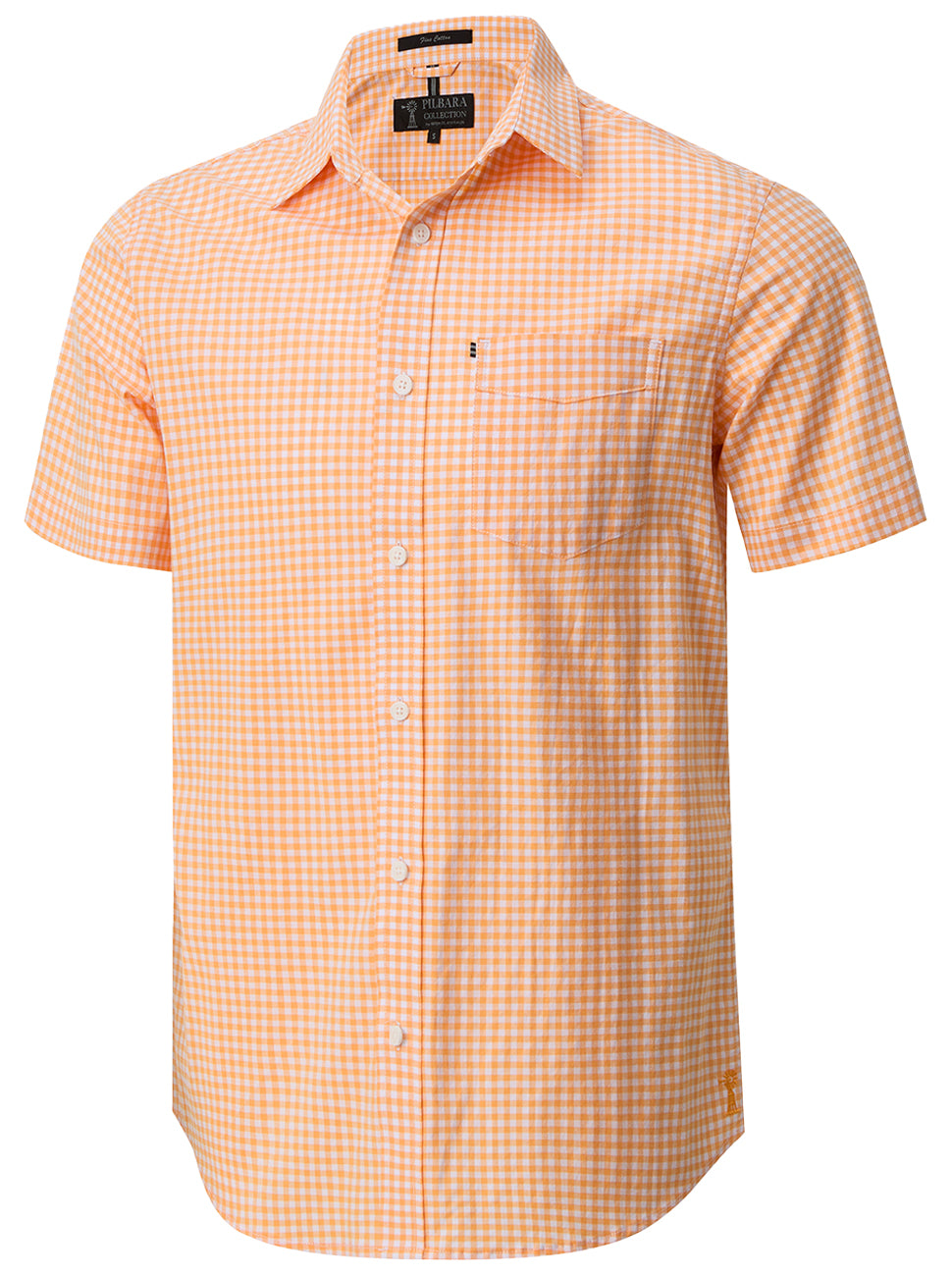 Pilbara Men's Short Sleeve Gingham Shirt - RMPC173S