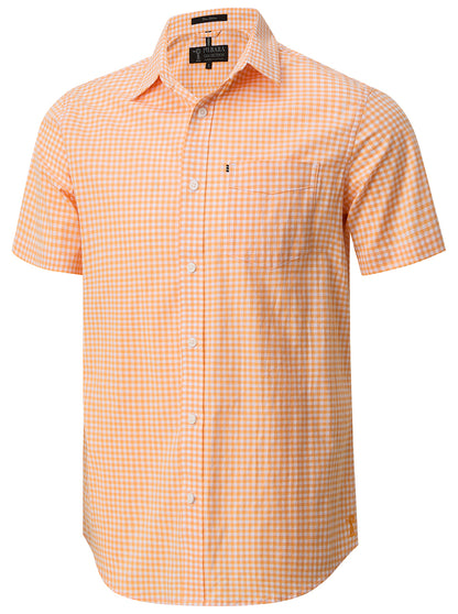 Pilbara Men's Short Sleeve Gingham Shirt - RMPC173S