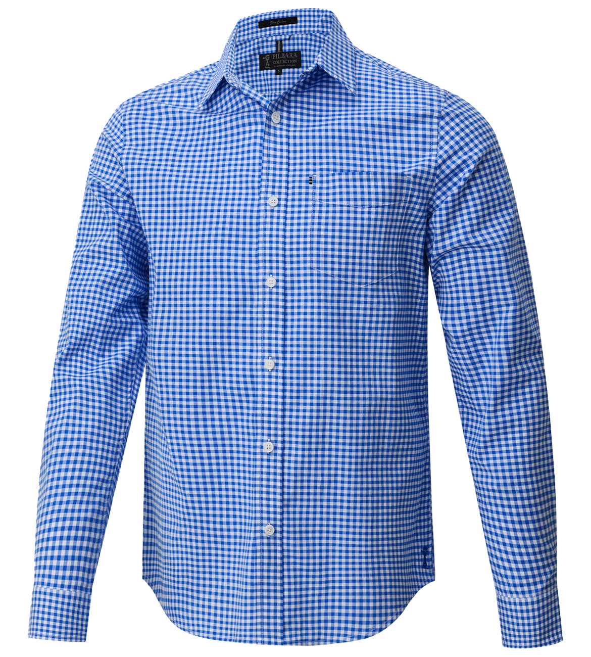 Pilbara Men's Long Sleeve Gingham Shirt - RMPC173