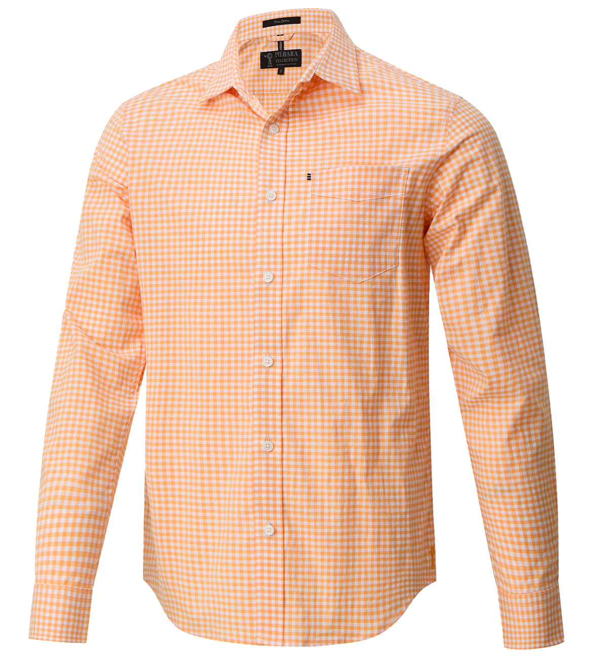 Pilbara Men's Long Sleeve Gingham Shirt - RMPC173