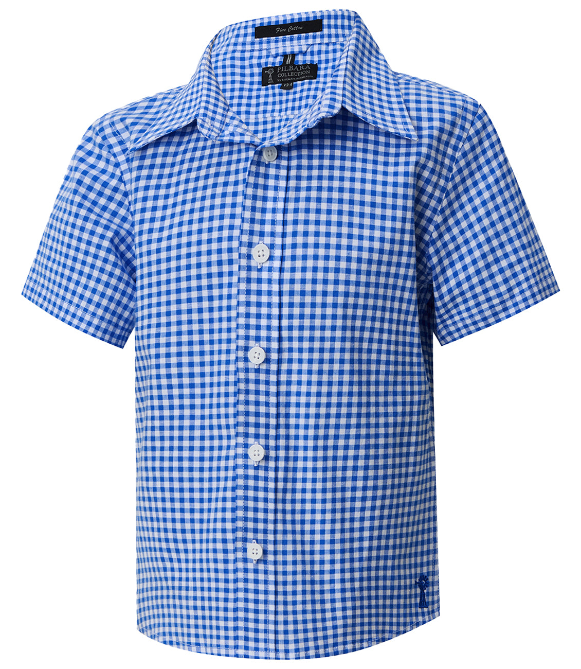 Pilbara Children's Gingham Short Sleeve Shirt - RMPC181S